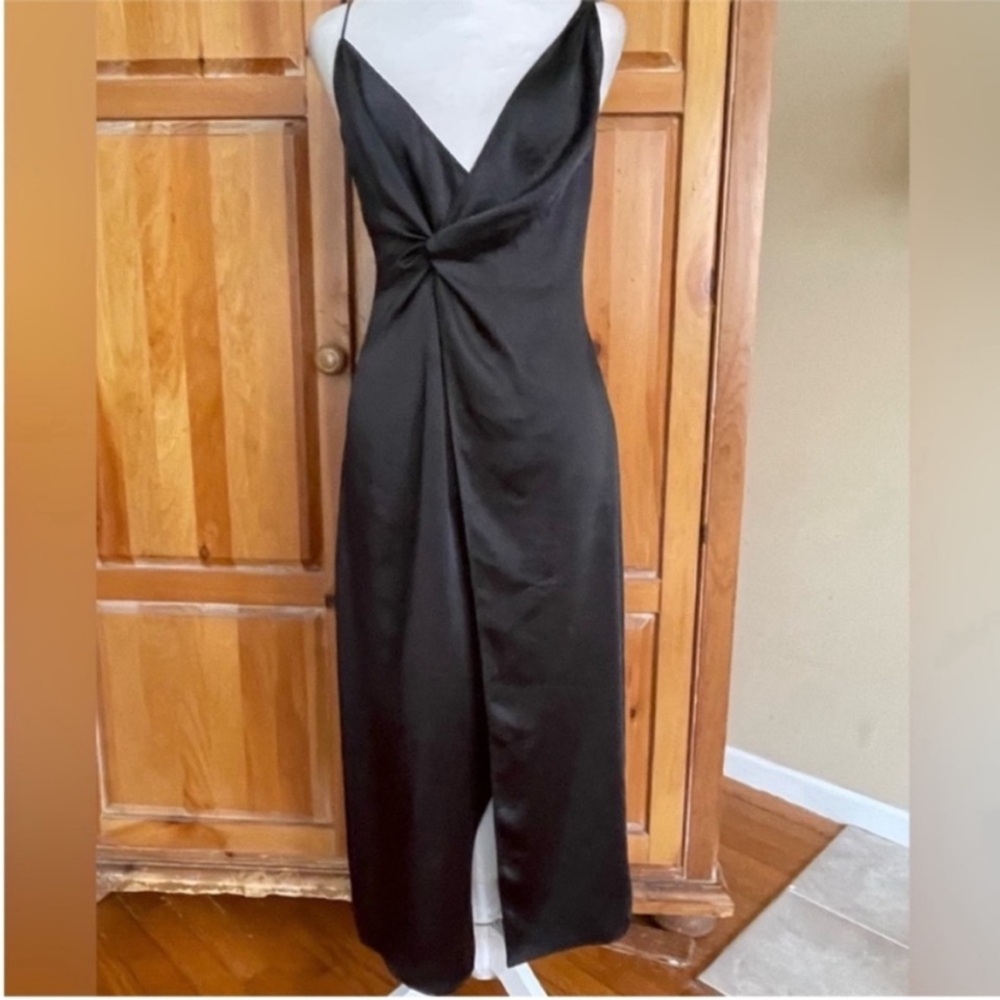 Ted Baker Odellia Elegant Black Satin Like Feel Sz US 6 Or Ted Sz 2 - Picture 2 of 5